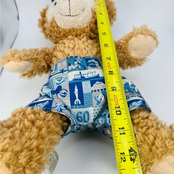Disney Parks 60th Anniversary Special Edition Plush Duffy Bear 14” NO SHIRT - Picture 9 of 9